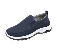 Chaussures orthopédiques pour homme - Chaussures larges à enfiler - Avec rembourrage en voûtes - Respirantes - Légères - Sans lacets - Chaussures de marche - Chaussures de loisirs - Antidérapantes