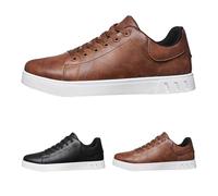 Chaussures orthopédiques pour homme - Soulagement de la douleur - Chaussures de loisirs d'extérieur pour homme - Chaussures confortables - Chaussures de course légères, marron, 48 EU