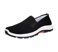 Chaussures orthopédiques pour hommes en toile, baskets de sport pour l'extérieur, respirantes, sans lacets, baskets légères, en maille, confortables, antidérapantes, pour la marche, Blanc2, 41 EU