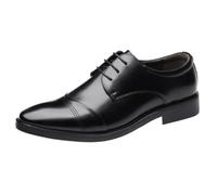 Chaussures Oxford à Bout d'aile la Mode for Hommes, Robe en Cuir décontractée, Classique, Lacets