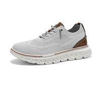 Chaussures Oxford à enfiler mains libres pour homme - Chaussures habillées décontractées - Soutien de la voûte plantaire - Chaussures respirantes confortables pour homme, gris, 39 1/3 EU
