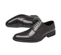 Chaussures Oxford à lacets en cuir espagnol vintage for hommes, bout pointu, chaussures habillées luxe antidérapantes for le travail(Black,39 EU)