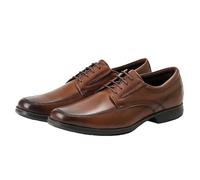 Chaussures Oxford for Hommes en Cuir Espagnol, Bout Golf, Talon carré, Style Bureau, Affaires, Vintage, à Lacets, for Mariage(Brown,39 EU)