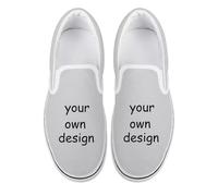 Chaussures Personnalisées À Enfiler, Baskets Graphiques Confortables À La Mode, Simples Couleur Unie Décontractées Plates DIY Color1,42