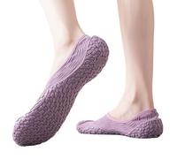 Chaussures pieds nus, chaussures de tapis roulant, chaussures d'entraînement pieds nus - Sneakers chaussettes tranquilles antidérapantes Chaussures d'intérieur confortables pour le saut et la corde à