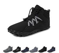 Chaussures pieds nus d'hiver, chaussures pieds nus d'extérieur pour hommes et femmes automne hiver, imperméables, chaussures pieds nus Barefoot Shoes (noir A, 41)