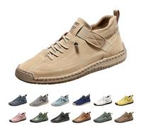 Chaussures pieds nus en cuir pour homme - Chaussures de sport imperméables - Chaussures de randonnée légères et décontractées - Chaussures de bateau - Pour la randonnée, la conduite, les voyages