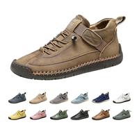 Chaussures pieds nus en cuir pour homme - Chaussures de sport imperméables - Chaussures de randonnée légères et décontractées - Chaussures de bateau - Pour la randonnée, la conduite, les voyages