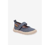 Bisgaard Unisexe Barefoot Ballet Mocassin, Navy Dots, 27 EU