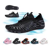 Chaussures Pieds Nus Feral Walk Light Femme Homme Hike Barefoot Shoes avec Bout Large Minimalistes Antidérapantes Respirantes Flexible Confort Orthopédiques Chaussures Pieds Nus(Noir,36 EU)