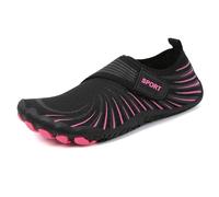 Chaussures Pieds Nus Homme Femm Séchage Rapide Chaussures Aquatiques Chaussures de Piscine Respirantes et Légères Antidérapantes Chaussures Minimalistes Barefoot Shoes Unisexes,Rose,41 EU