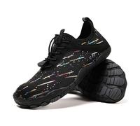 Chaussures pieds nus larges pour homme impermeabilisant Chaussures de marche Randonnée Baskets de course à pied Semelle zéro goutte Légères et confortables