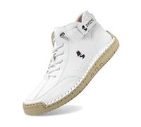 Chaussures pieds nus pour homme - Blanc et chaussures de randonnée - Semelle plate ergonomique et imperméable - Chaussures de marche pour homme et femme - Chaussures non sexe alpaga - Chaussures pieds