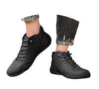 Chaussures pieds nus pour homme et femme en cuir haut Alpaca Ldeck Chaussures pieds nus avec fermeture Mode italienne Chaussures de randonnée imperméables Baskets pieds nus Chaussures de bateau