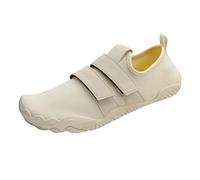 Chaussures pieds nus pour homme - Semelle rembourrée - Doublure en maille respirante - Bout large - Confortable - Ajustement de la voûte plantaire - Fermeture facile - Chaussures de randonnée, gym