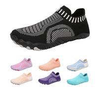 Chaussures pieds nus unisexes, à séchage rapide, chaussures pieds nus, chaussures de fitness confortables pour homme et femme, chaussures de randonnée, imperméables, pour homme et femme, Noir , 44 EU