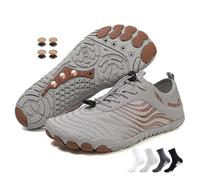 Chaussures plantées pour homme et femme - Chaussures de sol avec neuropathie en cuivre - Douces et confortables - Chaussures de randonnée, H02brown, 38 EU