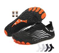 Chaussures plantées pour homme et femme - Chaussures de sol avec neuropathie en cuivre - Douces et confortables - Chaussures de randonnée, H02black, 38 EU