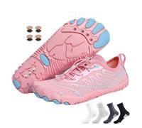 Chaussures plantées pour homme et femme - Chaussures de sol avec neuropathie en cuivre - Douces et confortables - Chaussures de randonnée, 906pink, 45 EU