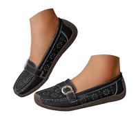 Chaussures Plates Chic Femmes Simple Chaussures Plates Chic et Elegant Semelle Décontractées Bateau Plates Antidérapants Soulage La Douleur Pied Chausson Sexy Pantoufle Ete Mocassin (41)