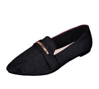 Chaussures Plates Confortables pour Femmes Adaptées Marche et Conduite Mocassin Printemps Automne Mocassins Unis Tige Basse de Style Rétro Polyvalents Faciles Porter Chaussures Plates Tous Les Jours