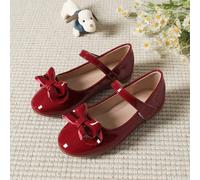 Chaussures plates de princesse avec nœud papillon en argent pour filles, chaussures décontractées à col bas, convient pour le printemps et l'été, idéal pour les représentations et la danse, grandes ta