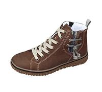 Chaussures plates décontractées chaudes de grande taille pour femmes à semelles compensées bottines courtes Bottes Noires Mi-mollet (Coffee 35)