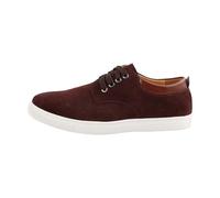 Chaussures plates décontractées en daim pour homme - Chaussures de cyclisme classiques et confortables - Respirantes - Lacets élastiques réglables - Mocassins confortables à enfiler - 1, marron, 39 2