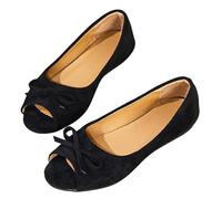 Chaussures plates élégantes pour femme - Chaussures basses avec nœud - Chaussures de soirée - Chaussures de fête - Élégantes et confortables - Antidérapantes - Robustes - Chaussures plates élégantes