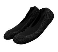 Chaussures Plates féminines légères pour Sport en intérieur avec Semelle absorbante et Flexible pour Saut Yoga Fitness (Black, 39)