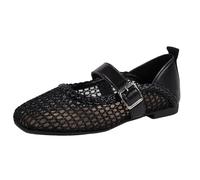 Chaussures Plates Femme Mary Jane Mesh Respirant Ballerines Chaussures De Marche Slip-on Semelle Souple Confortables Légères Élégantes Mocassins De Ballet Décontractée 38