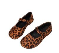 Chaussures Plates Mary Jane Grandes Tailles, Style rétro français, à Boucle asymétrique et Ouverture Peu Profonde.#Z