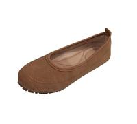 Chaussures plates pour femme - Large largeur - Style décontracté - Bout rond - Respirantes - Confortables - Élégantes - Classiques - À enfiler - Convient pour le shopping, les fêtes, le travail