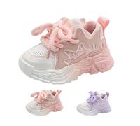 Chaussures plates pour grands enfants - Imperméables - Pour garder au chaud - Confortables - Taille 12, rose, 27 EU