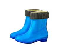 Chaussures Pluie en Caoutchouc Unisexes Bottes imperméables antidérapantes Enfiler Rembourrage EVA Imperméabilité Totale Isolation Thermique Hiver pour Festivals Boue