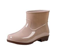 Chaussures Pluie en Caoutchouc Unisexes Bottes imperméables antidérapantes Semi-compensées Confortable Antidérapant Doublure Tissu Isolation Thermique Hiver pour l'industrie Alimentaire