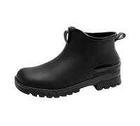 Chaussures Pluie en Caoutchouc Unisexes Bottes Travail imperméables Jardin Confortable Antidérapant Doublure Tissu Séchage Ultra-Rapide pour Les Pieds Chauds et secs