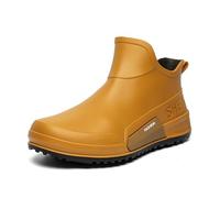 Chaussures Pluie en Caoutchouc Unisexes Imperméable Coupe-Vent Bottes Jardin Rembourrage EVA Doublure Tissu Isolation Thermique Hiver pour l'industrie Alimentaire