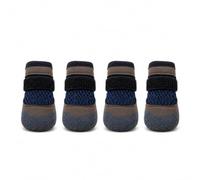 Chaussures pour Animaux de Compagnie, Couvre-Pattes Respirant avec Sangle d ' Ouverture Douce, Ensemble de Quatre pièces par Temps Chaud, de Marche pour Petits Chiens, Chaussures en