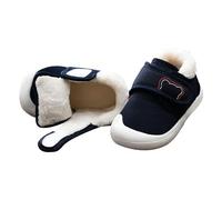 Chaussures pour bébé 15 - Baskets pour bébé et fille - Semelle souple - Antidérapantes - En coton rembourré - Légères - Pour apprendre à marcher, Marine, 19 EU