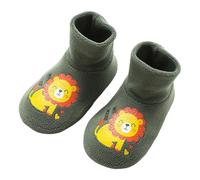 Chaussures pour bébé fille garçon - Chaussures antidérapantes pour tout-petit garçon - Chaussures de sol en tricot doux - Chaussettes de sol tricotées, vert, X-Small
