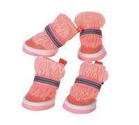 Chaussures pour Chien, Bottines pour Chiot, 4 Pièces Chaussures pour Chien pour Le Camping, l'Été, Le Plein Air, la Plage, la Randonnée et la