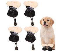 Chaussures pour chien par temps froid - Bottes pour chien par temps froid - Raquettes de neige antidérapantes confortables pour chiots | Couvre-pieds réfléchissants et lavables pour pattes d'animaux