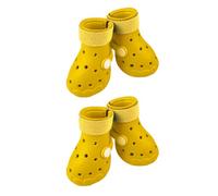 Chaussures pour Chiens à Crochets et Boucles EVA Lot de 4 Chaussons légers pour Animaux de Compagnie avec Tige ventilée pour Chiens et Sorties Quotidiennes