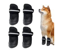 Chaussures pour Chiens - Bottines Élastiques Respirantes Anti-Dérapantes,Bottes pour Chien avec Semelle Anti-Dérapante | pour Marche en Plein Air Camping Randonnée Sols Extérieurs Nuit