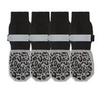 Chaussures pour Chiens, Chaussettes de contrôle de Traction pour Petits et Grands Chiens âgés, empêche Le léchage Excessif des Pattes, Chaussons en Coton