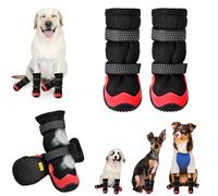 Chaussures pour chiens de taille moyenne et grande - Chaussures respirantes pour trottoir chaud, bottes pour chien et protections de pattes pour éviter le léchage - Bottes antidérapantes avec