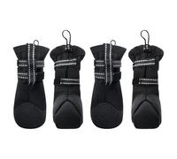 Chaussures pour Chiens,Semelles Imperméables 4 Pièces | Protection Douce pour Chiens De Taille Moyenne À Grande - pour De Race Moyenne Et Grande Randonnée Plein Air Été Hiver Neige Jour De