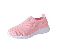Chaussures pour Dames Été Grande Taille De Confort Légères Baskets Course Décontractées Antidérapantes Bottes Larges Femmes Noires (Pink, 39) Basket Femme Sport Montante Ville Sneakers Slip-Ins
