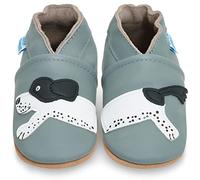 Chaussures pour enfant en cuir souple - Chaussures pour bébé en cuir avec semelle en daim - Chaussures pour premiers pas, pour fille ou garçon, Harry, 2-3 anni